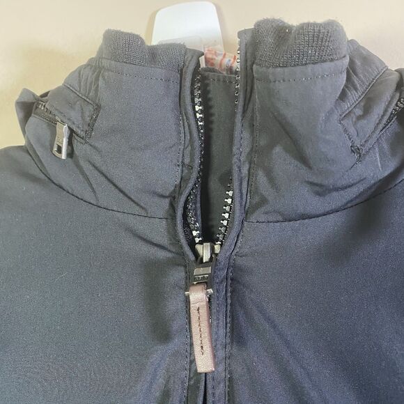 Vintage Polo Ralph Lauren Hooded Jacket Mens Large Black Red Pony Preppy - Picture 7 of 16